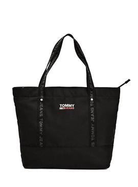 Bolso Tommy Jeans Tote Negro para Mujer