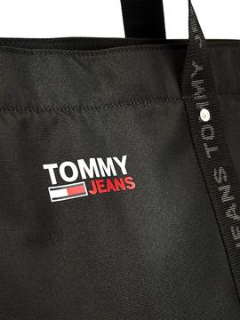 Bolso Tommy Jeans Tote Negro para Mujer