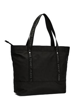 Bolso Tommy Jeans Tote Negro para Mujer