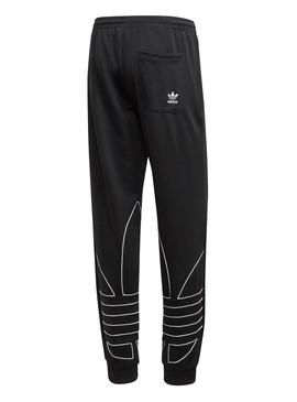 Pantalon Adidas Trefoil Outline Negro para Hombre