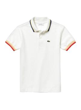 lacoste rainbow polo