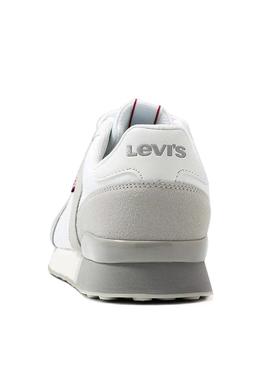 Zapatillas Levis Webb Blanco Gris Para Hombre