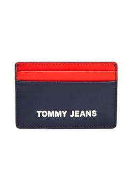 Tarjetero Tommy Jeans Holder Azul para Hombre