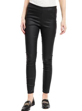 Legging Vila Vicommit Coated Negro de Mujer