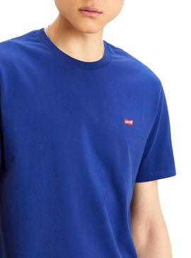 Camiseta Levis Basic Azul para Hombre