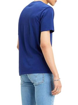 Camiseta Levis Basic Azul para Hombre
