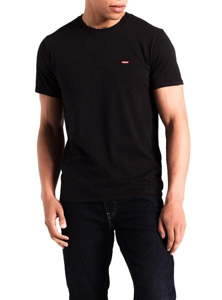 tuyo Proceso de fabricación de carreteras Oceanía Camiseta Levis Basic Negro para Hombre