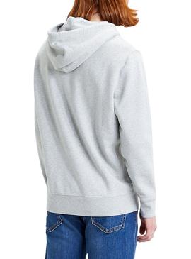 Sudadera Levis Basic Hoodie Gris para Hombre