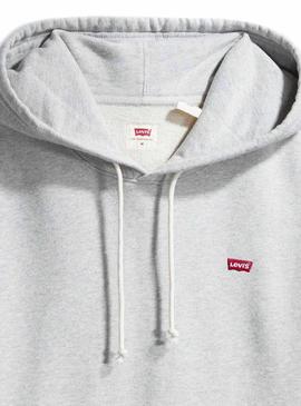 Sudadera Levis Basic Hoodie Gris para Hombre