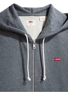 Sudadera Levis Zip Gris para Hombre