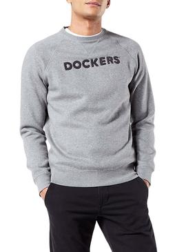 Sudadera Dockers Crewneck Gris para Hombre