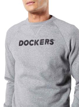 Sudadera Dockers Crewneck Gris para Hombre