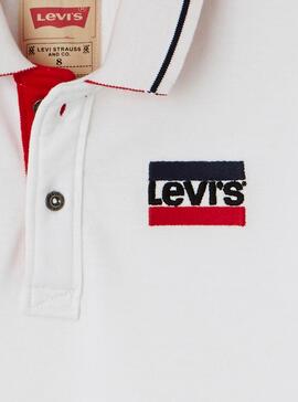 Polo Levis Kids Naddal Blanco