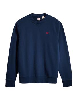 Sudadera Levis Basic Crew Azul para Hombre