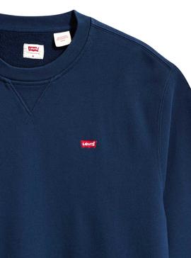 Sudadera Levis Basic Crew Azul para Hombre