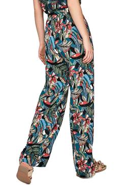 Pantalon Pepe Jeans Flores Tropical Mujer
