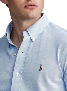 Camisa Polo Ralph Lauren Oxford Azul para Hombre