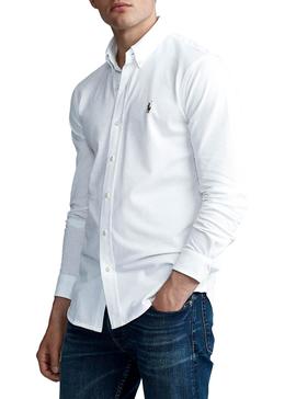 Camisa Polo Ralph Lauren Oxford Blanco para Hombre