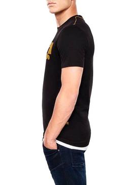 Camiseta G Star Raw Graphic Slim Negro para Hombre