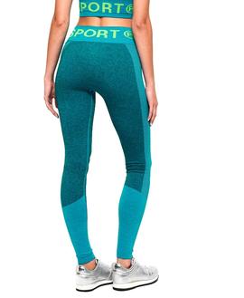 Leggings Superdry Active Seamless Verde Mujer