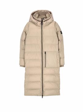 Abrigo Ecoalf Megeve Beige para Mujer