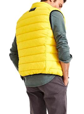 Chaleco Ecoalf Moritz Negro y Amarillo para Hombre