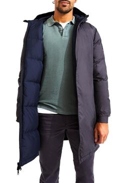 Abrigo Azul y Gris para