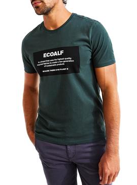 Camiseta Ecoalf Patch Verde para Hombre