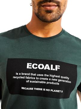 Camiseta Ecoalf Patch Verde para Hombre
