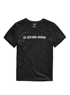 Camiseta G Star Raw Negro para Niño