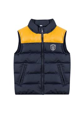 Chaleco 3 Pommes Gilet Azul y Amarillo para Niño