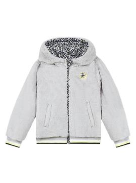 Cazadora 3 Pommes Animal Gris para Niña