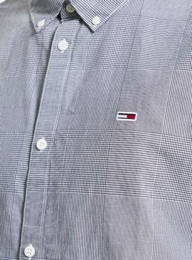 Camisa Tommy Jeans Gingham Azul para Hombre