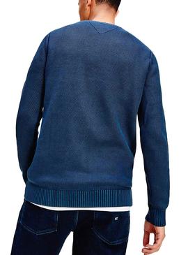 Jersey Tommy Jeans Washed Azul para Hombre