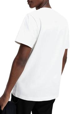 Camiseta Tommy Jeans Big Patch Blanco para Hombre