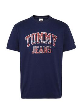 Camiseta Tommy Jeans Collegiate Azul para Hombre