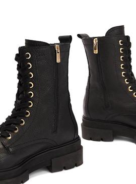 Botas Tommy Hilfiger Rugged Negro Para Mujer