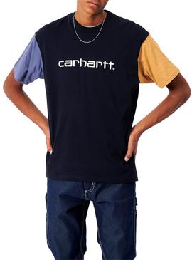 Camiseta Carhartt Tricolor Azul Marino para Hombre
