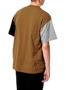 Camiseta Carhartt Tricolor Marron para Hombre