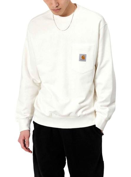 Sudadera Carhartt Pocket Blanco para Hombre