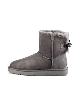 Botas UGG Mini Bailey Bow II Gris Mujer