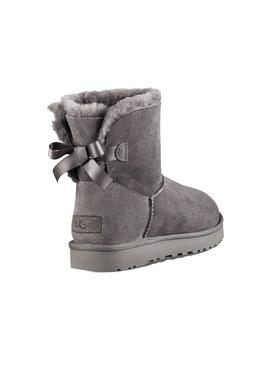 Botas UGG Mini Bailey Bow II Gris Mujer