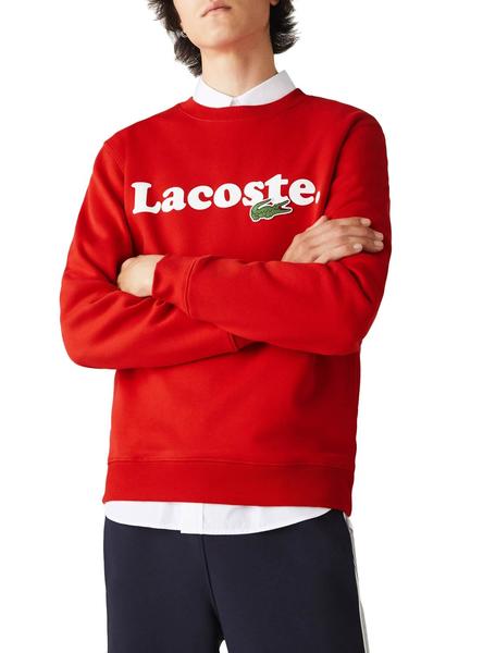 Sudadera Lacoste Italic Rojo para Hombre