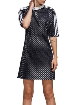 Vestido Adidas Topos Negro Mujer