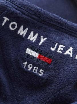 Vestido Tommy Jeans Asimetrico Azul Mujer
