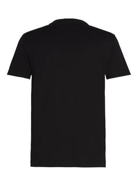 Camiseta Calvin Klein Colorblock Stripe Negro 