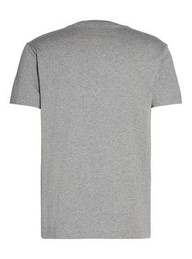Camiseta Calvin Klein Colorblock Stripe Gris 
