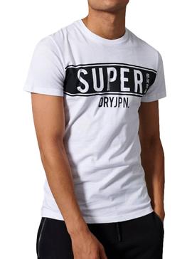 Camiseta Superdry Panel Blanco para Hombre