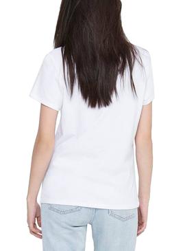 Camiseta Only Donald Daisy Blanco para Mujer