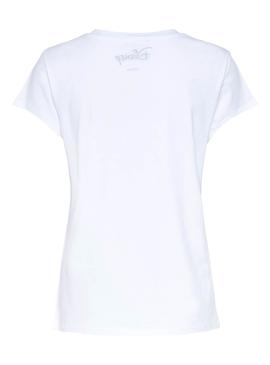 Camiseta Only Donald Daisy Blanco para Mujer